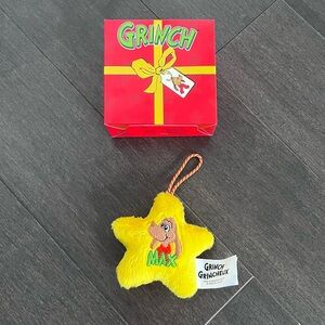 McDonald’s Grinch Max Yellow Star Plush Collectables BRAND NEW IN BOX
